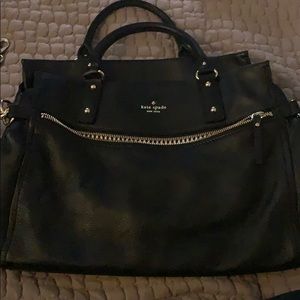 Large Kate Spade soft black bag